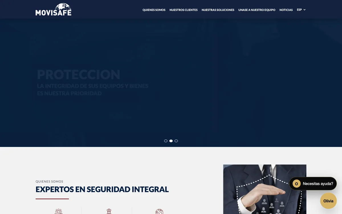 Technology & Security Product Website